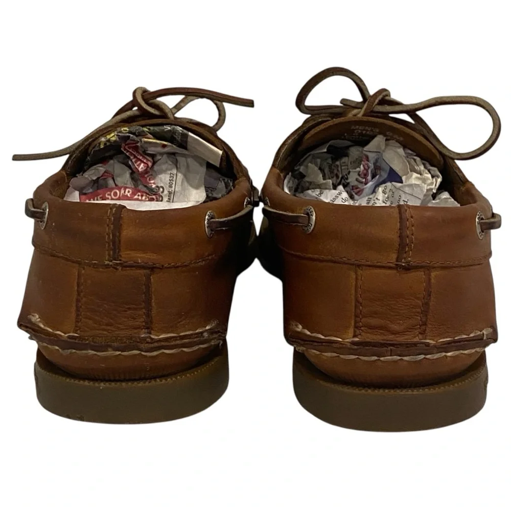 Sperry Brown Leather Original Boat Shoes Tp-Siders - Like New - Men’s 9